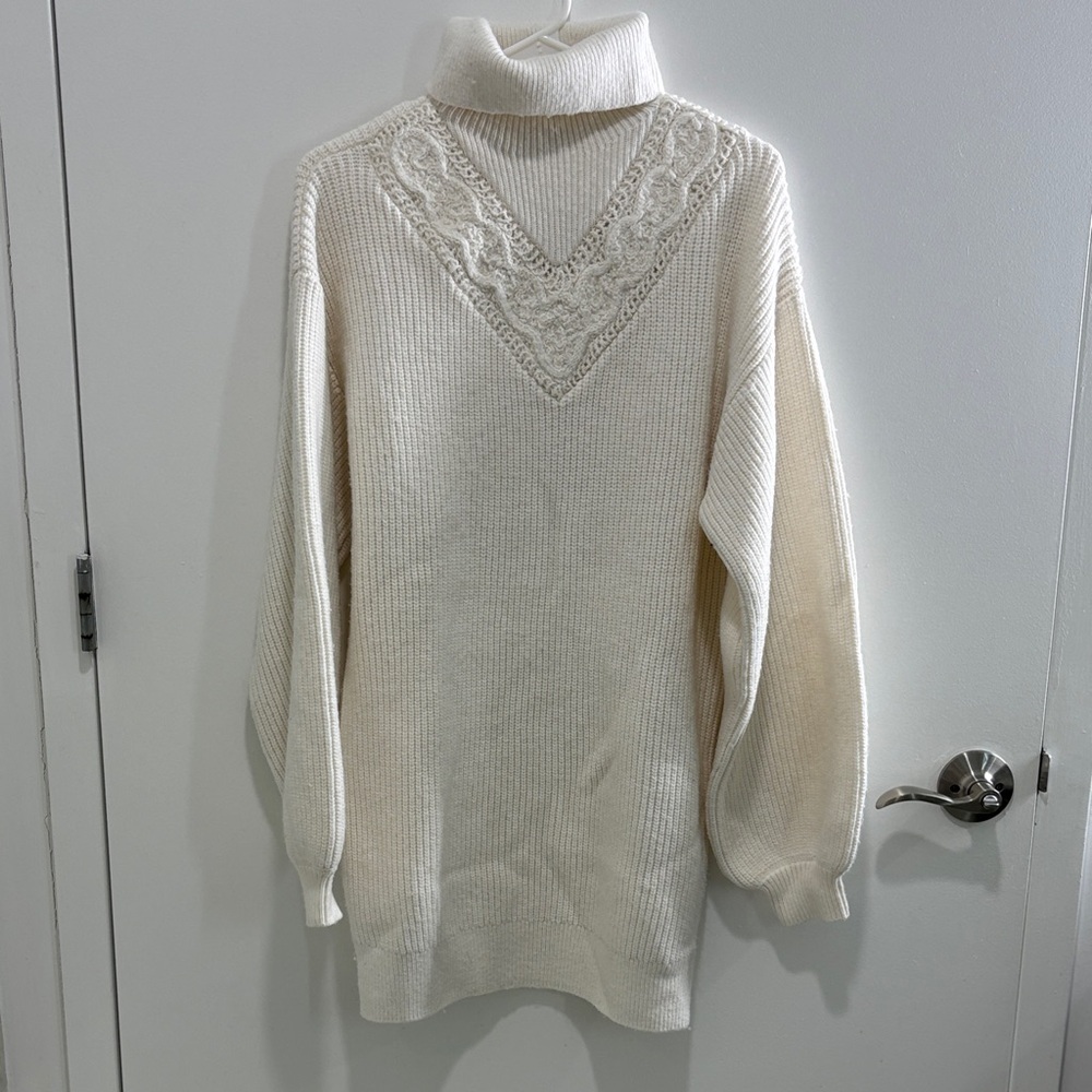 Guess Cream Turtleneck Sweater / dress